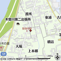愛知県一宮市冨田上本郷399周辺の地図