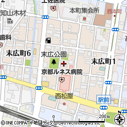 京都府福知山市末広町周辺の地図