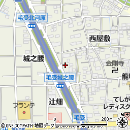 愛知県一宮市大和町毛受西屋敷123周辺の地図