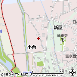 神奈川県小田原市小台257周辺の地図