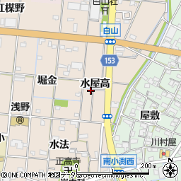 愛知県一宮市浅野水屋高67周辺の地図