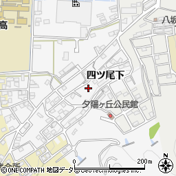 京都府綾部市岡町四ツ尾下25周辺の地図