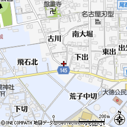愛知県一宮市東五城古川21周辺の地図