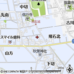 愛知県一宮市西五城中切664周辺の地図