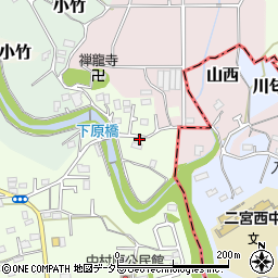 神奈川県小田原市中村原795-1周辺の地図