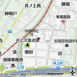 愛知県岩倉市井上町井出北471周辺の地図