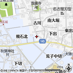 愛知県一宮市東五城古川23-1周辺の地図