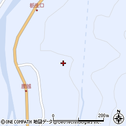 滋賀県高島市朽木栃生137周辺の地図