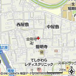 愛知県一宮市大和町毛受西屋敷60周辺の地図