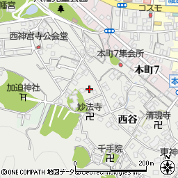 京都府綾部市神宮寺町（筋違畑）周辺の地図
