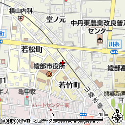 京都府綾部市若松町山塚20周辺の地図