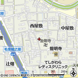 愛知県一宮市大和町毛受西屋敷71周辺の地図