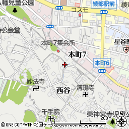 京都府綾部市神宮寺町渡り畔1周辺の地図