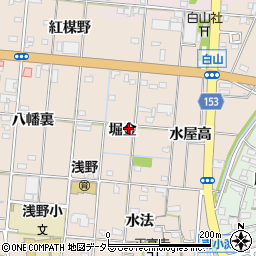 愛知県一宮市浅野堀金37周辺の地図