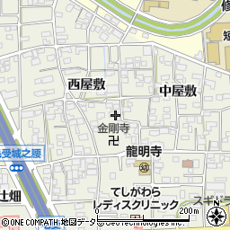 愛知県一宮市大和町毛受西屋敷57周辺の地図