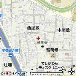 愛知県一宮市大和町毛受西屋敷73周辺の地図