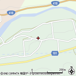 岐阜県恵那市上矢作町645周辺の地図