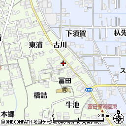 愛知県一宮市冨田東浦247周辺の地図