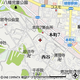 京都府綾部市神宮寺町渡り畔15-1周辺の地図