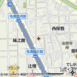 愛知県一宮市大和町毛受西屋敷117周辺の地図
