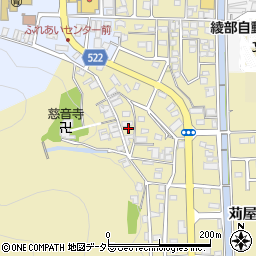 京都府綾部市上延町新庄周辺の地図