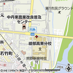 京都府綾部市川糸町（堀ノ内）周辺の地図