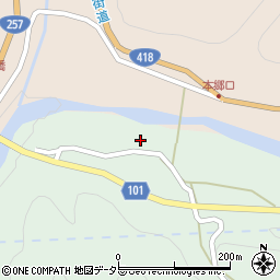 岐阜県恵那市上矢作町883周辺の地図