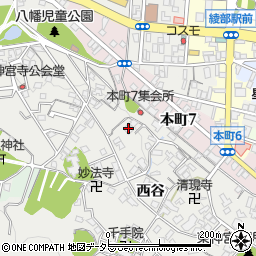 京都府綾部市神宮寺町渡り畔15周辺の地図