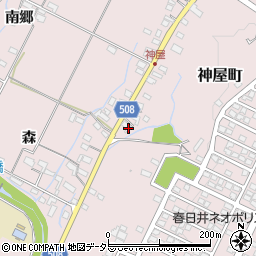 愛知県春日井市神屋町651周辺の地図