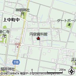 円空資料館周辺の地図