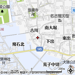 愛知県一宮市東五城古川306周辺の地図