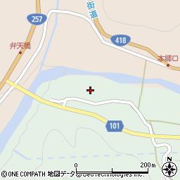 岐阜県恵那市上矢作町888周辺の地図