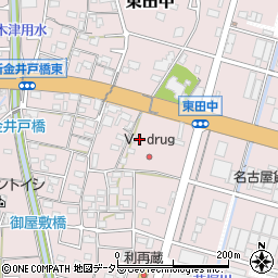 愛知県小牧市東田中2021周辺の地図