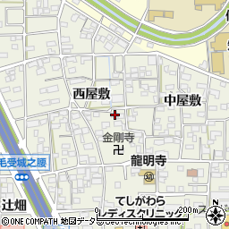 愛知県一宮市大和町毛受西屋敷56周辺の地図