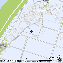 岐阜県安八郡輪之内町福束周辺の地図