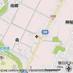 愛知県春日井市神屋町618周辺の地図