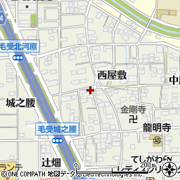 愛知県一宮市大和町毛受西屋敷95周辺の地図