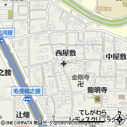 愛知県一宮市大和町毛受西屋敷76周辺の地図