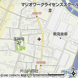 愛知県小牧市村中722周辺の地図