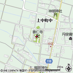 徳仁寺周辺の地図