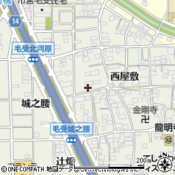 愛知県一宮市大和町毛受西屋敷97周辺の地図