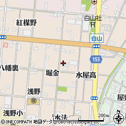 愛知県一宮市浅野堀金60周辺の地図