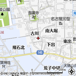 愛知県一宮市東五城古川305周辺の地図