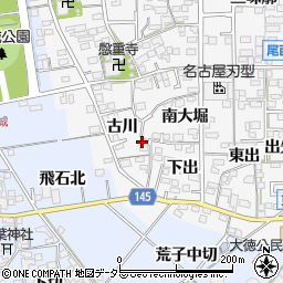 愛知県一宮市東五城古川307周辺の地図
