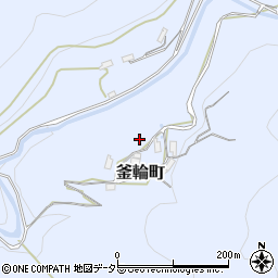 京都府綾部市釜輪町薬師前周辺の地図