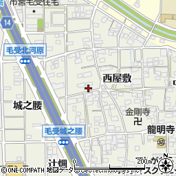愛知県一宮市大和町毛受西屋敷98周辺の地図