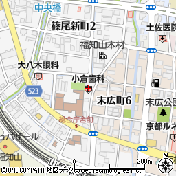 小倉歯科診療所周辺の地図