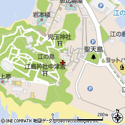 神奈川県藤沢市江の島周辺の地図