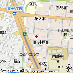 愛知県一宮市浅野田井戸田周辺の地図