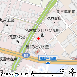 愛知県小牧市東田中1251周辺の地図